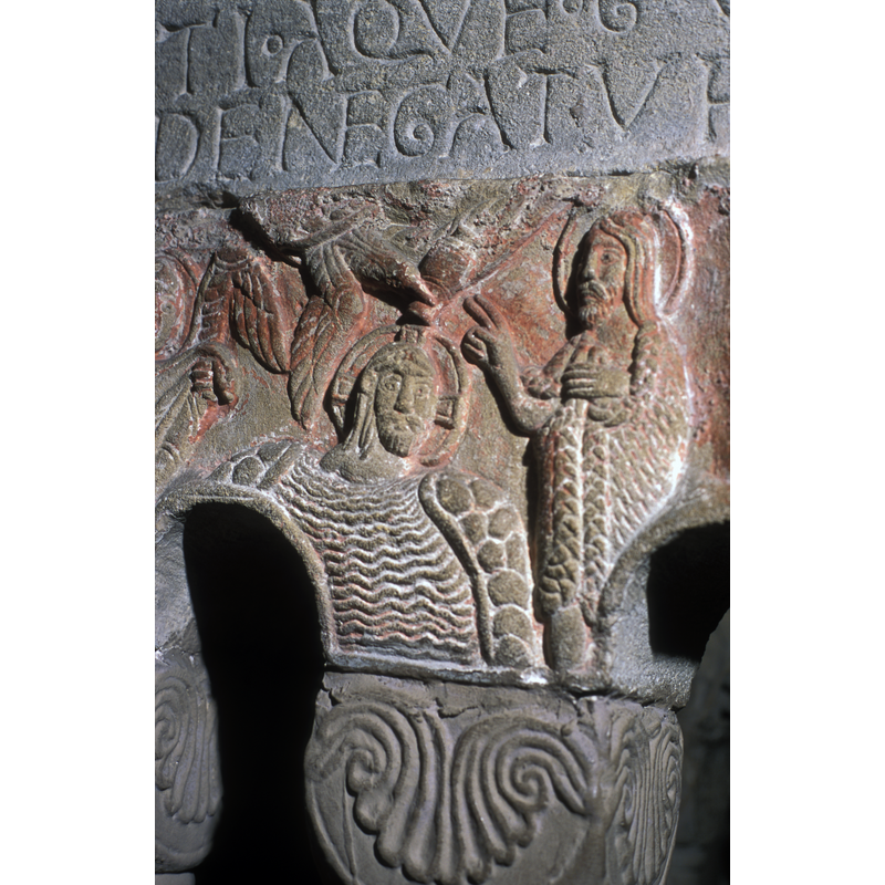 from the original mid-12thC cloister at Eschau, moved to the Musée de l'Oeuvre de Notre-Dame, Strasbourg
