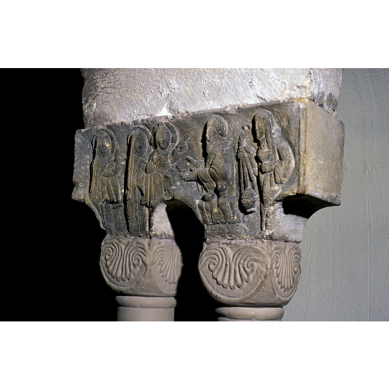 from the original mid-12thC cloister at Eschau, moved to the Musée de l'Oeuvre de Notre-Dame, Strasbourg