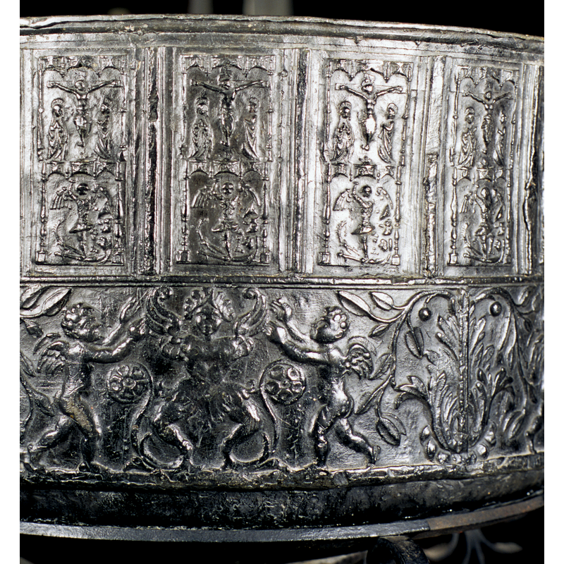 repeated on twenty-three panels around the basin sides