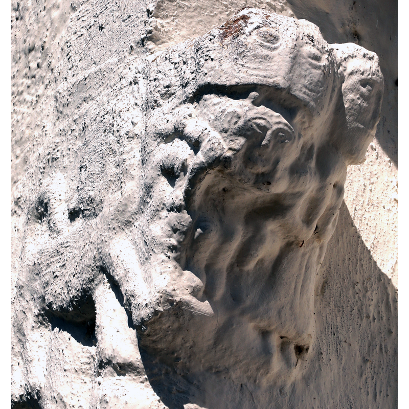 a beautiful Hegvald-like capital with a large beast with prey on the left and a Luxuria on the right