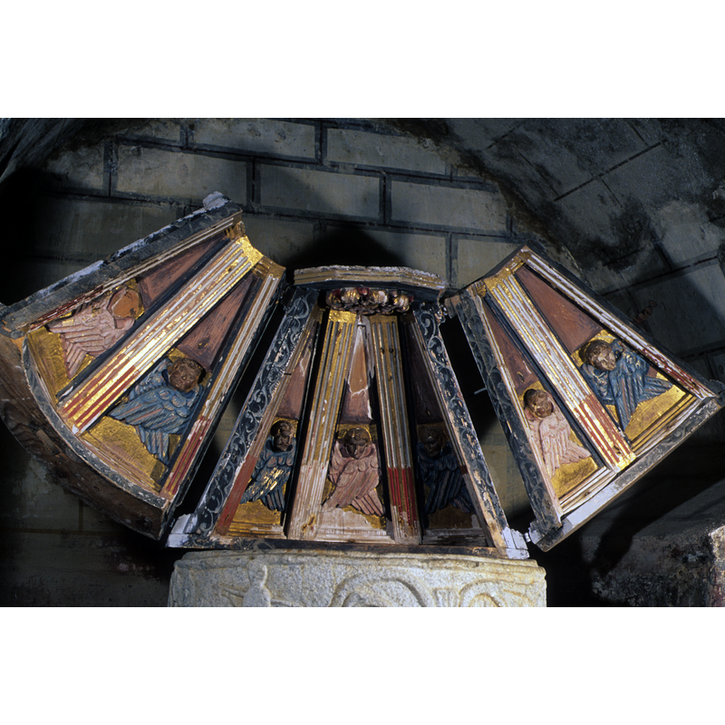 painted on the interior of the lid