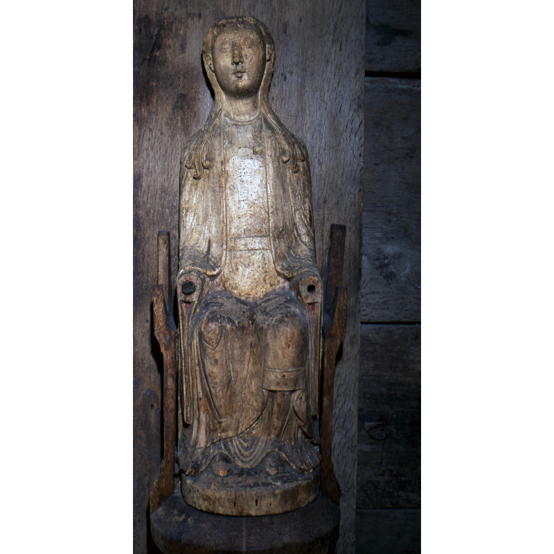 no longer inside the church, but at the Visby museum, where this photograph was taken in june 1997