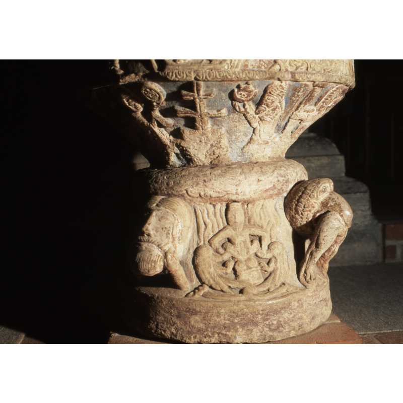 Luxuria with serpents at her breasts.