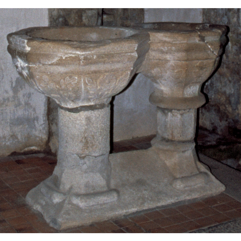 on the smaller basin