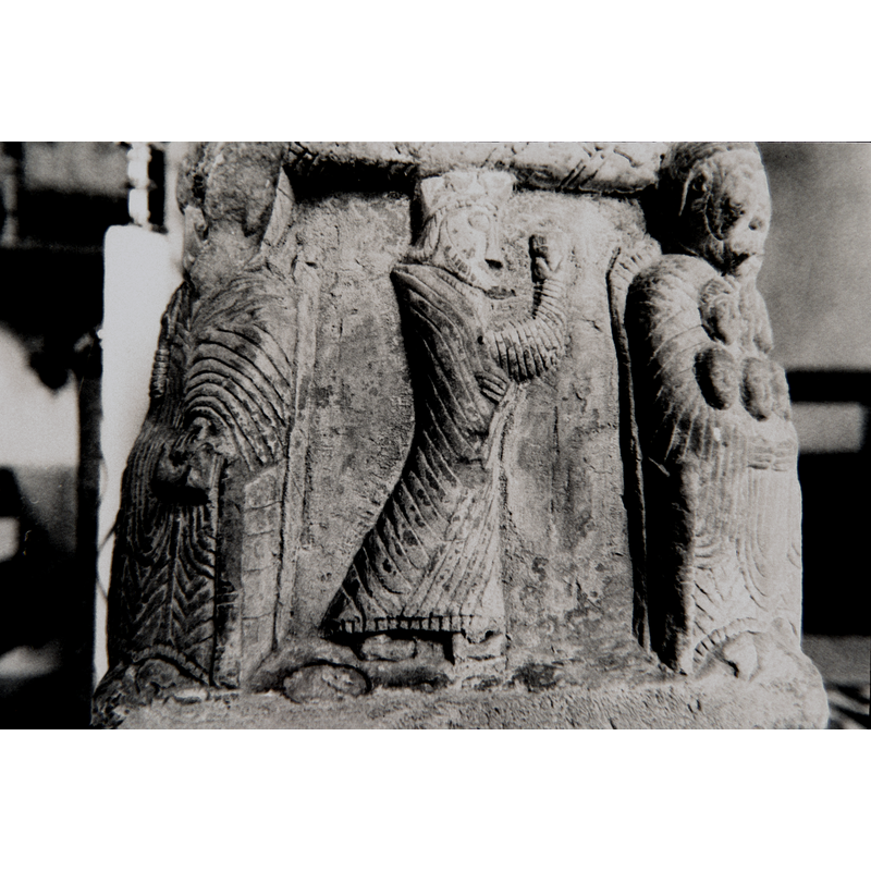 The last king, same as first, with oriental beard -- seen here to the left of Abraham