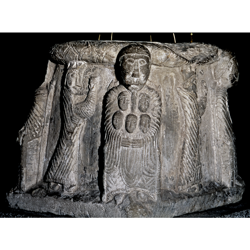 L->R: Boshop with broken off head -> one Magus -> Father Abraham and the Souls -> another Magus -> Peter