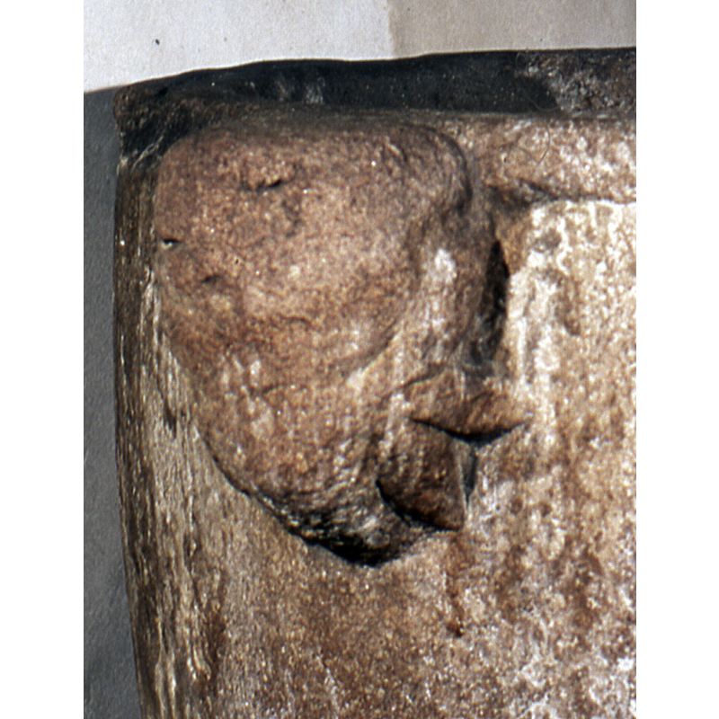 on the upper corner, east side