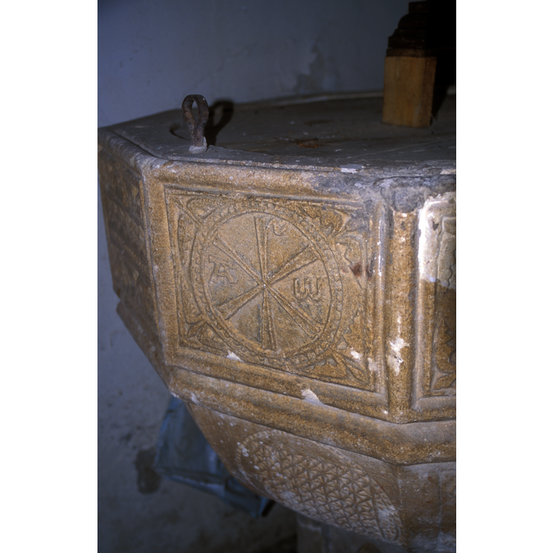 on one of the basin sides