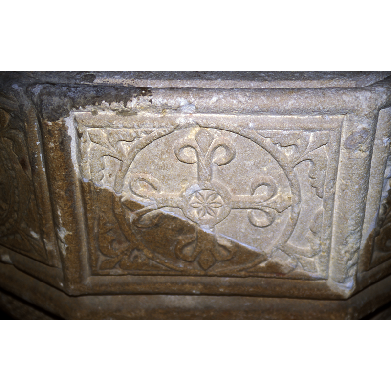 on one of the basin sides
