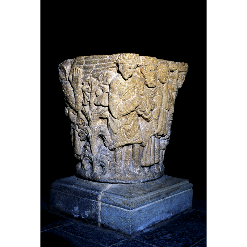 SE side of the basin: the betrothal of St. Ménélé [cf. FontNotes]