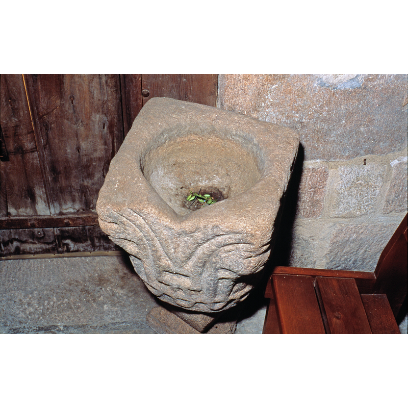 why does a stoup have a drain hole? [cf. FontNotes]