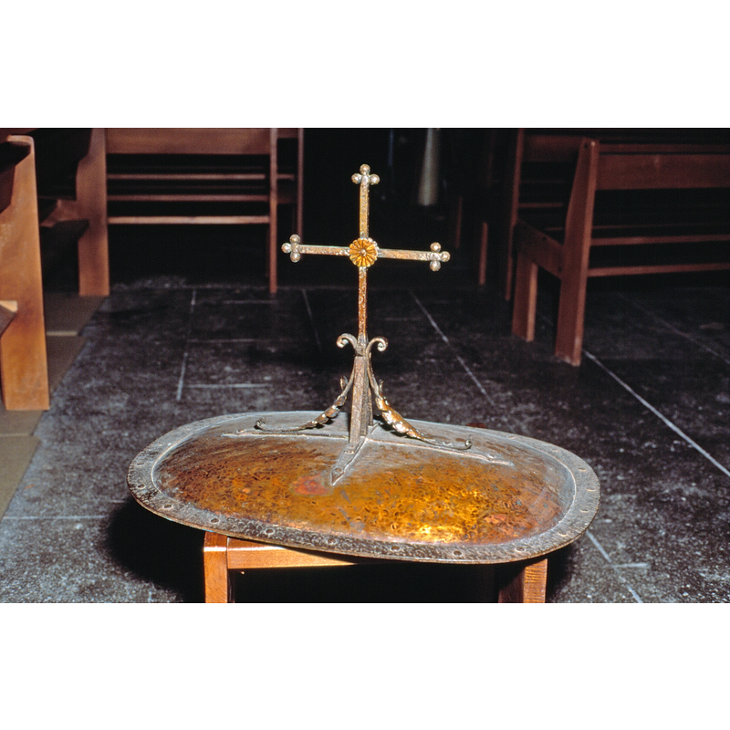 as finial of the font cover