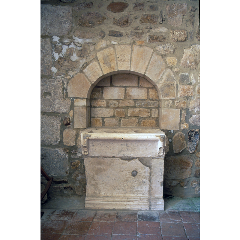 the 'altar font' partially built into the north wall of the nave [cf. FontNotes]