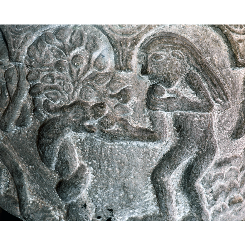 Fall of man scene: detail