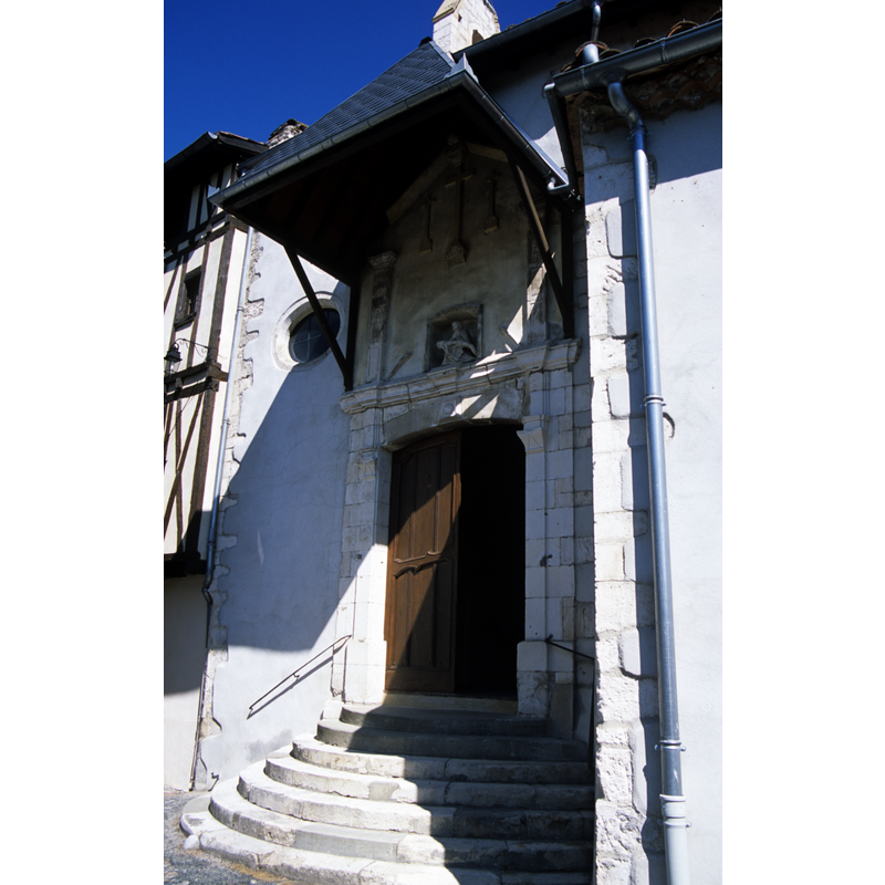 the new church in which the font is now located