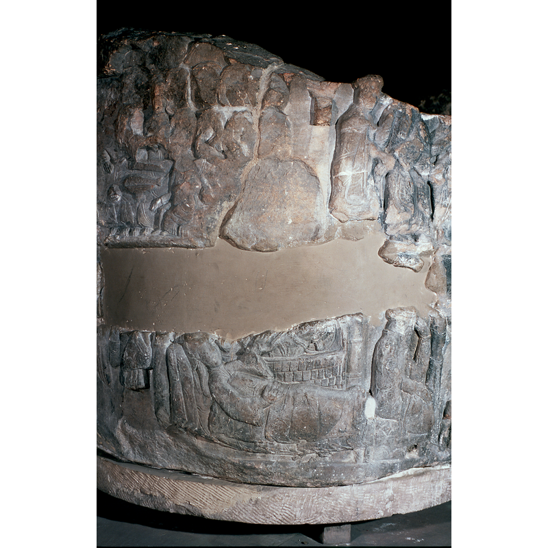 showing the Last Supper on the upper register and the Nativity on the lower register