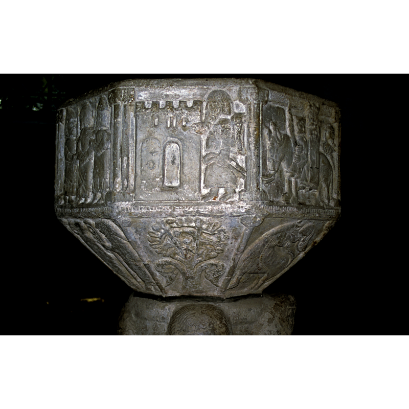 showing the correspondance between the scenes and motifs on the basin sides and underbowl