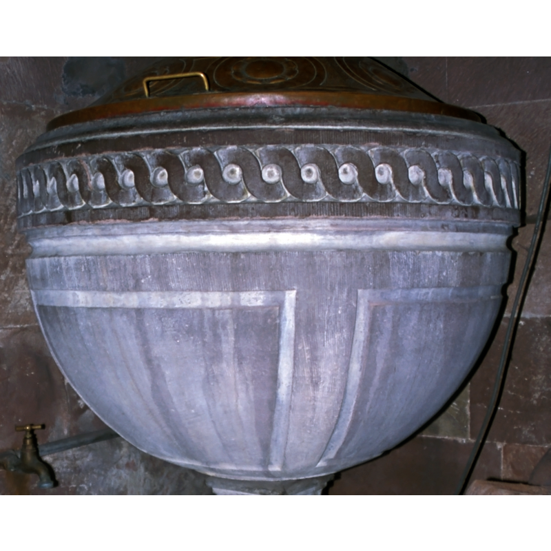 the later font of the 18thC (?)