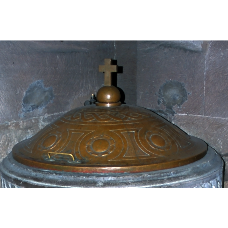 the later font of the 18thC (?)