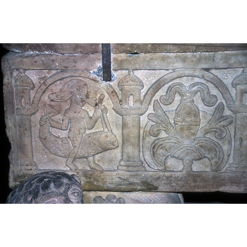 the sarcophagus  of Adelochus, Bishop of Strasbourg - Listed in Palissy [ref.: PM67000550] as 1130