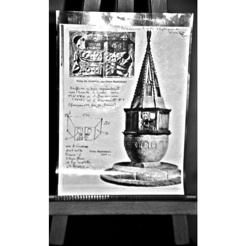 the posted information sheet shows details of the stolen font cover parts